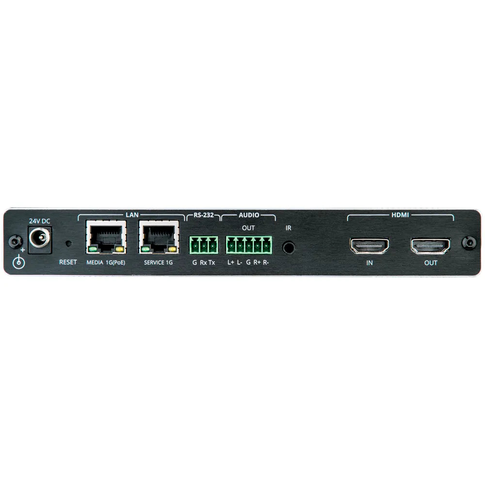 Kramer KDS-DEC7 Decodificador AVoIP 4K vista posterior